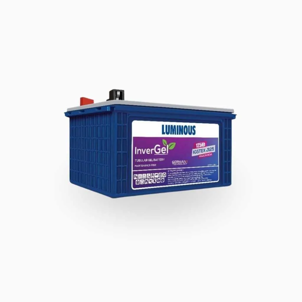 Luminous Battery Tubular Gel 125AH 12 Volt